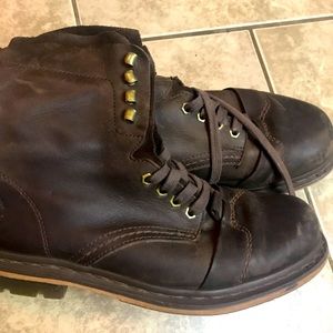 Brown doc martens size 10